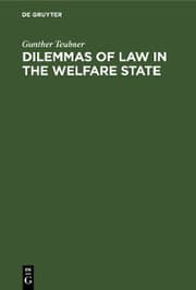Cover von Dilemmas of Law in the Welfare State
