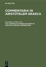Cover von Ioannis Philoponi in analytica priora commentaria