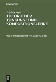 Cover von Harmonielehre (Tonalitätslehre)