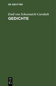 Cover von Gedichte