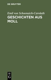 Cover von Geschichten aus Moll
