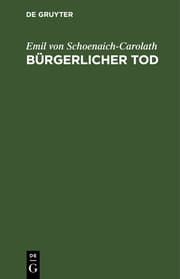 Cover von Bürgerlicher Tod