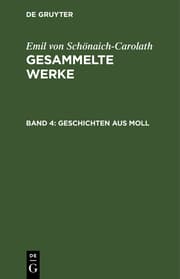 Cover von Geschichten aus Moll