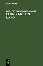 Cover von Fern ragt ein Land ...