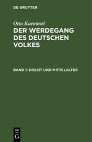 Cover von Urzeit und Mittelalter