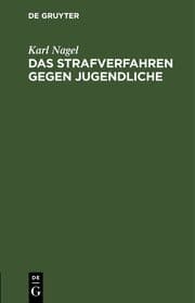 Cover von Das Strafverfahren gegen Jugendliche