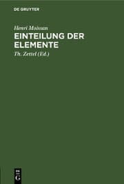 Cover von Einteilung der Elemente
