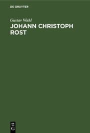 Cover von Johann Christoph Rost