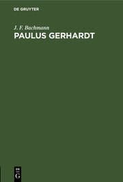 Cover von Paulus Gerhardt
