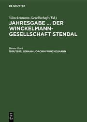 Cover von Johann Joachim Winckelmann