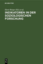 Cover von Indikatoren in der soziologischen Forschung
