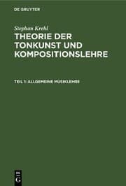 Cover von Allgemeine Musiklehre
