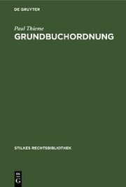 Cover von Grundbuchordnung