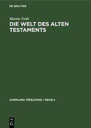 Cover von Die Welt des Alten Testaments