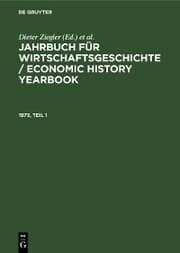 Cover von Jahrbuch für Wirtschaftsgeschichte / Economic History Yearbook. 1973, Teil 1