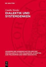 Cover von Dialektik und Systemdenken