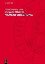 Cover von Sowjetische Namenforschung