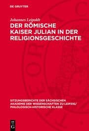 Cover von Der Römische Kaiser Julian in der Religionsgeschichte