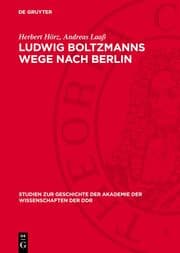 Cover von Ludwig Boltzmanns Wege nach Berlin