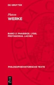 Cover von Phaidros. Lysis. Protagoras. Laches