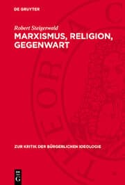 Cover von Marxismus, Religion, Gegenwart