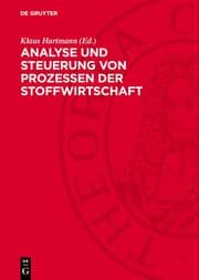 Cover von Analyse und Steuerung von Prozessen der Stoffwirtschaft