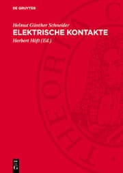 Cover von Elektrische Kontakte