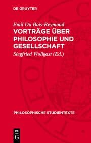 Cover von Vorträge über Philosophie und Gesellschaft