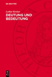 Cover von Deutung und Bedeutung