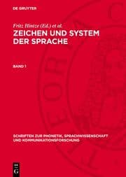 Cover von Zeichen und System der Sprache. Band 1