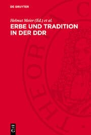Cover von Erbe und Tradition in der DDR