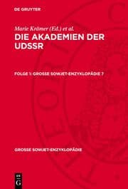 Cover von Die Akademien der UdSSR. Folge 1