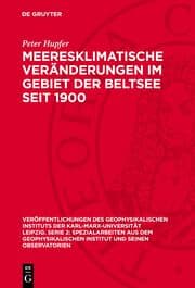 Cover von Meeresklimatische Veränderungen im Gebiet der Beltsee seit 1900