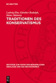 Cover von Traditionen des Konservatismus
