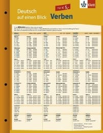 Cover von Pons Deutsch auf einen Blick: Verben