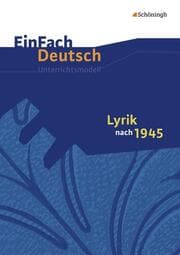 Cover von Lyrik nach 1945