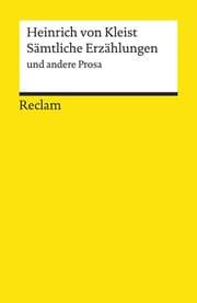Cover von Sämtliche Erzählungen und andere Prosa