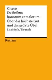 Cover von De finibus bonorom et malorum/Über das höchste Gut und das größte Übel
