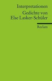 Cover von Gedichte von Else Lasker-Schüler