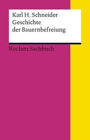 Cover von Geschichte der Bauernbefreiung
