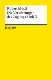 Cover von Die Verwirrungen des Zöglings Törleß