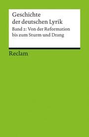 Cover von Geschichte der deutschen Lyrik
