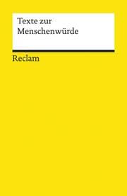 Cover von Texte zur Menschenwürde