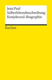 Cover von Selberlebensbeschreibung. Konjektural-Biographie