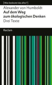 Cover von Auf dem Weg zum ökologischen Denken. Drei Texte