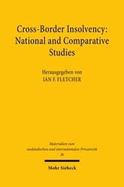 Cover von Cross-Border Insolvency: National and Comparative Studies