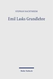 Cover von Emil Lasks Grundlehre