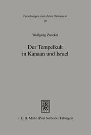 Cover von Der Tempelkult in Kanaan und Israel