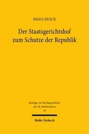 Cover von Der Staatsgerichtshof zum Schutze der Republik