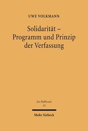 Cover von Solidarität - Programm und Prinzip der Verfassung